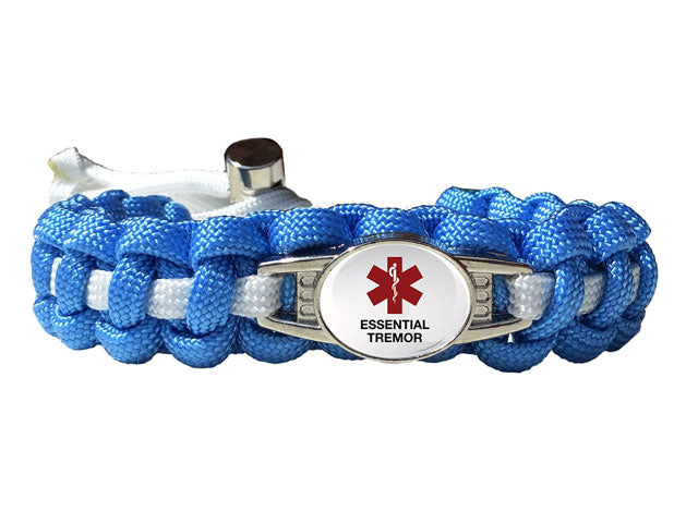 Medical ID Essential Tremor Paracord Bracelet
