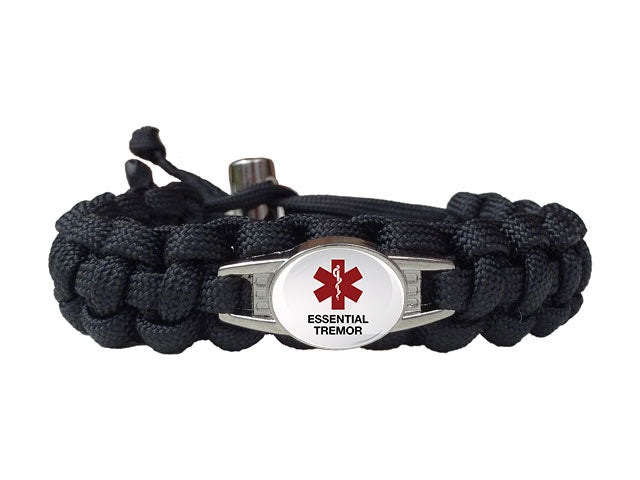 Medical ID Essential Tremor Paracord Bracelet