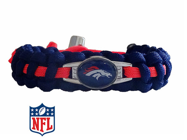 Denver Broncos Paracord Bracelet  Handmade By US Veterans - Handmade By  Heroes