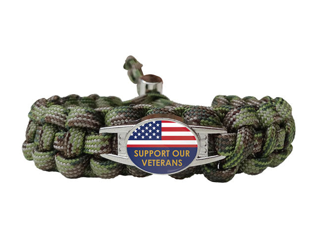 Support Our Veterans Paracord Bracelet