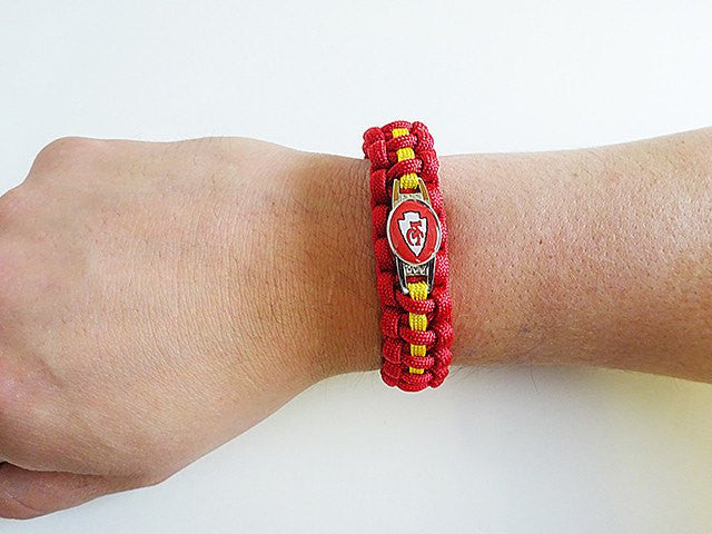 Officially Licensed NFL Kansas City Chiefs Paracord Bracelet