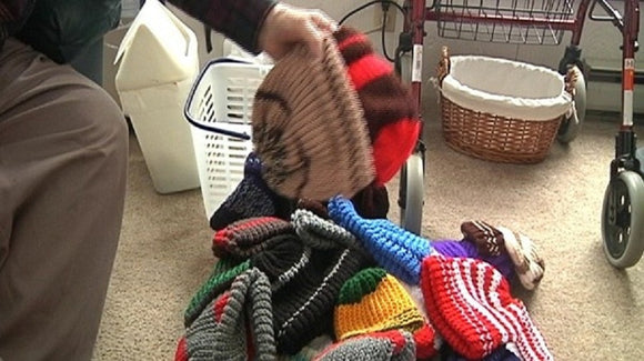 The WWII Hero Who Now Knits Hats For Other Vets