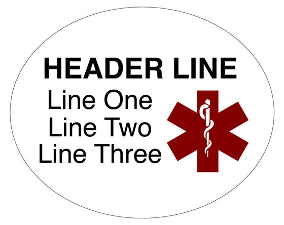 3 Lines - Dog Tag Medical ID Paracord Lanyard