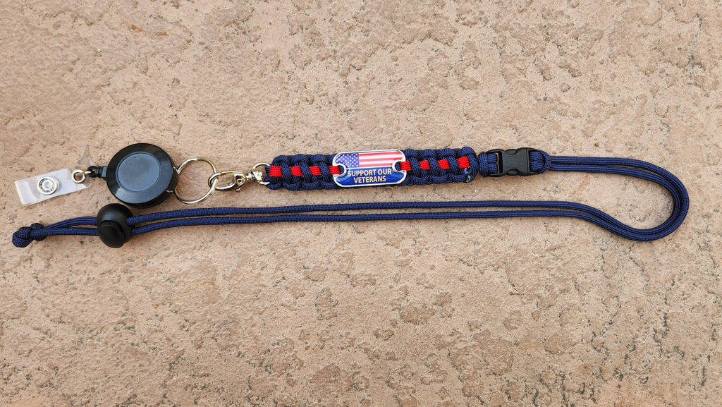 Support Our Veterans Paracord Lanyard