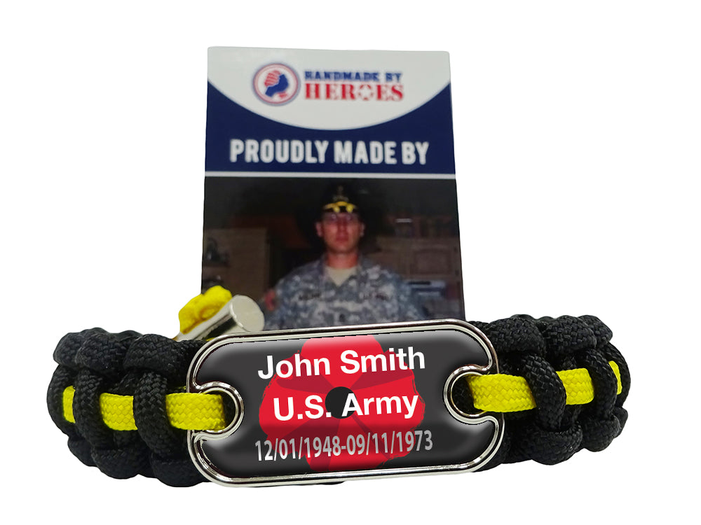 Dog tag paracord bracelet Clearance