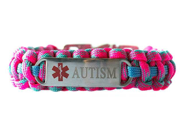 Autism Awareness Paracord Charmed Bracelet