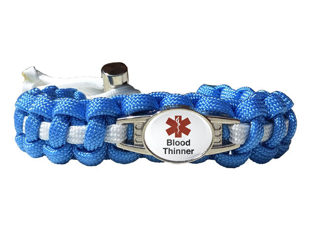 Blood Thinner Medical ID Paracord Bracelet