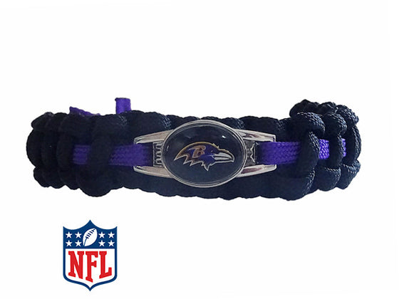 Officially Licensed NFL Baltimore Ravens Paracord Bracelet