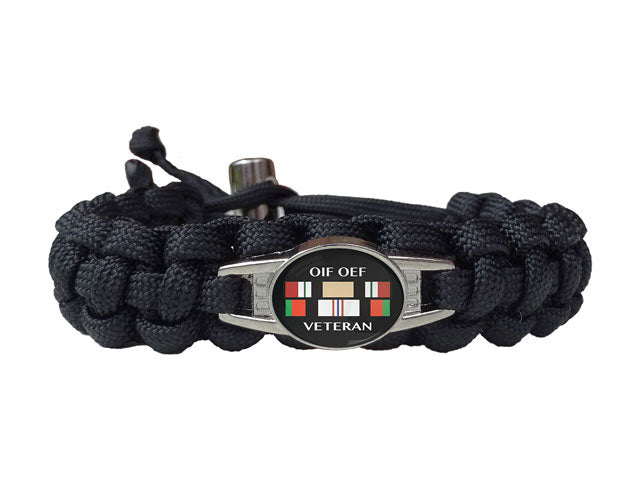 OIF - OEF Veteran Paracord Bracelet  Handmade By US Veterans - Handmade By  Heroes