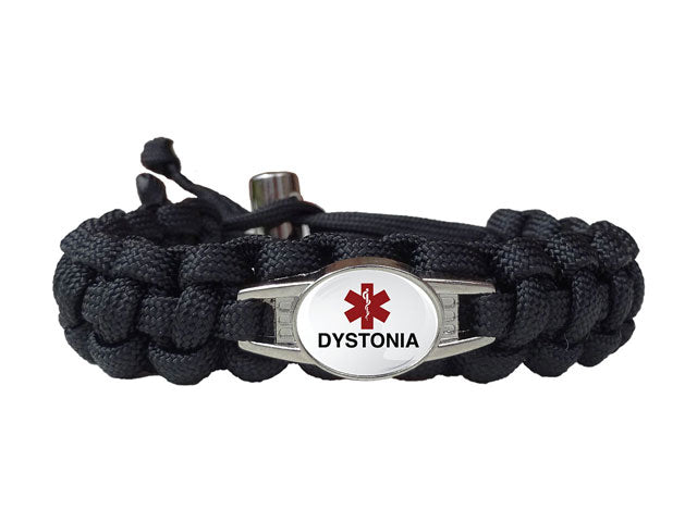 Medical ID Dystonia Paracord Bracelet