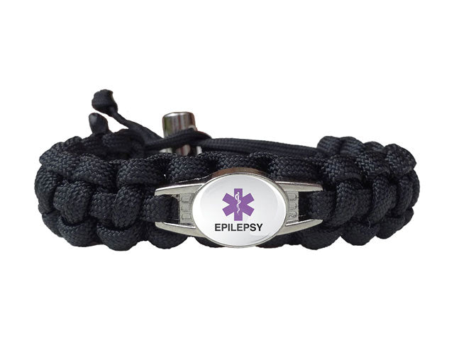 Amazon.com: Epilepsy Bracelet - Epilepsy Recipient Medical Alert id Bracelet  Emergency Wristband (EB-119) : Sports & Outdoors