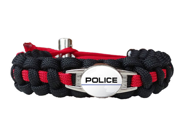 Police paracord bracelet Clearance