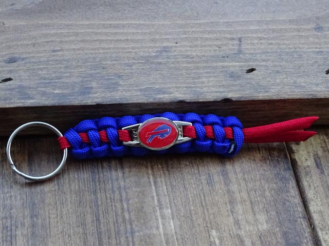 Officially Licensed Buffalo Bills NFL Paracord Mini Keychain