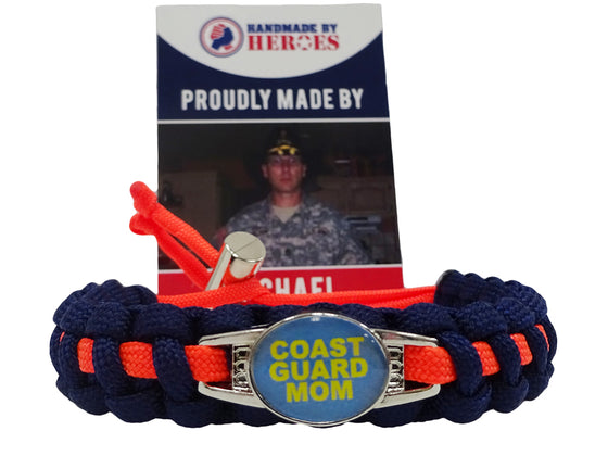 Coast Guard Mom Paracord Bracelet