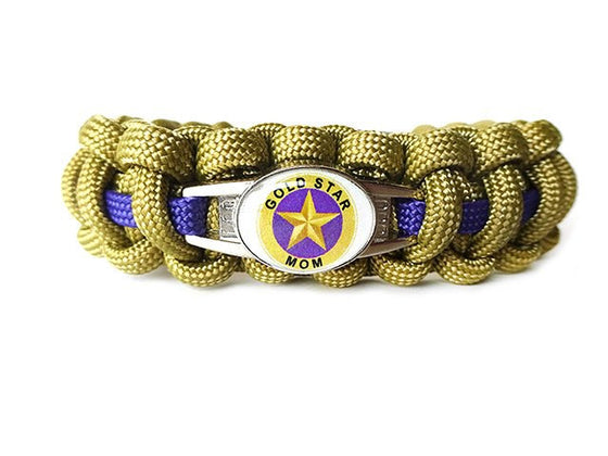 Gold Star Mom Paracord Bracelet