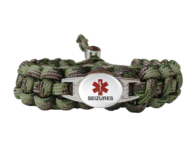 Medical ID Seizures Paracord Bracelet | Handmade By US Veterans