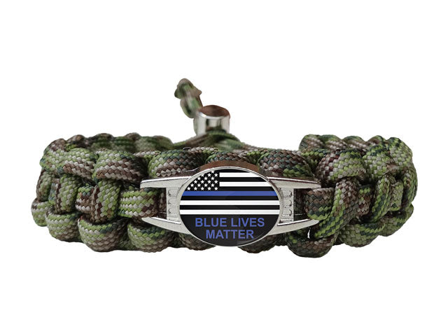 Blue Lives Matter Paracord Bracelet
