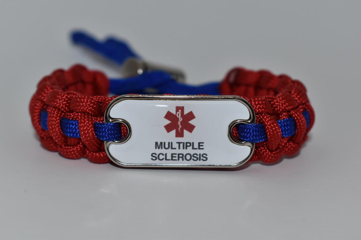 Medical ID Multiple Sclerosis Paracord Bracelet