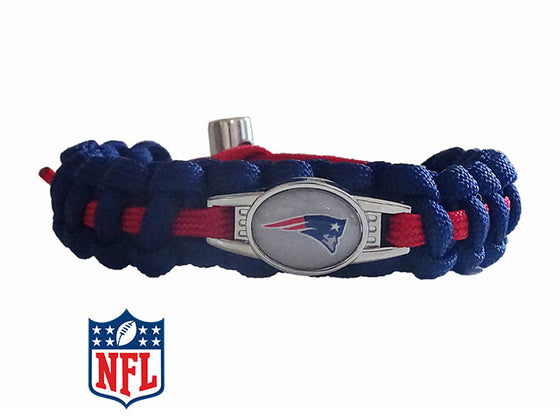 Officially Licensed NFL New England Patriots Paracord Bracelet
