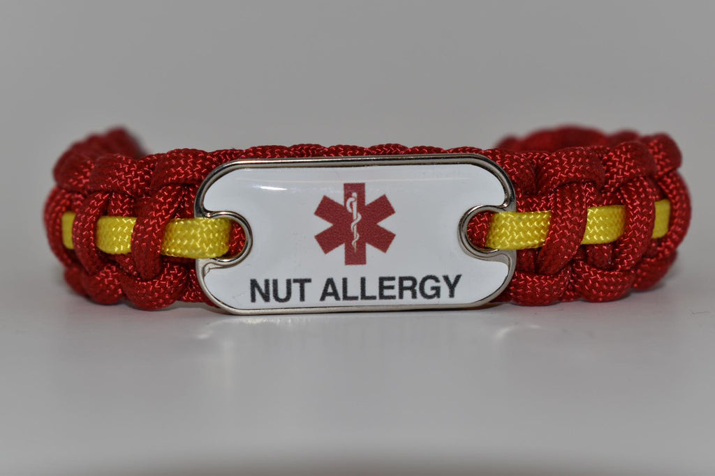 Medical ID Nut Allergy Paracord Bracelet