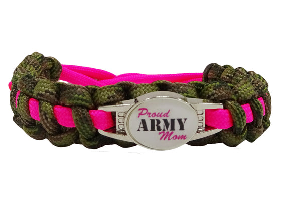Proud Army Mom Paracord Bracelet