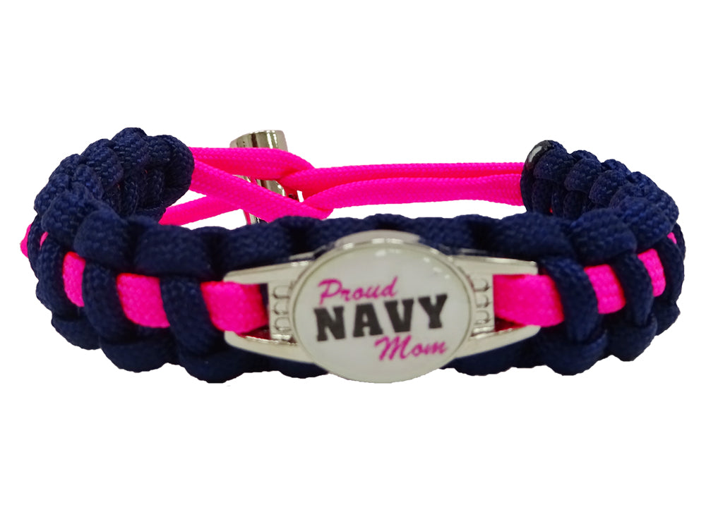 Proud Navy Mom Paracord Bracelet
