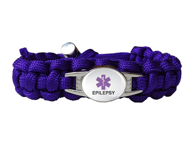 New 1PC Epilepsy Silicone Bracelets Medical Alert Emergency Case Epilepsy  Silicone Wristband Armband Nurse Bangles Gifts SH141 - AliExpress