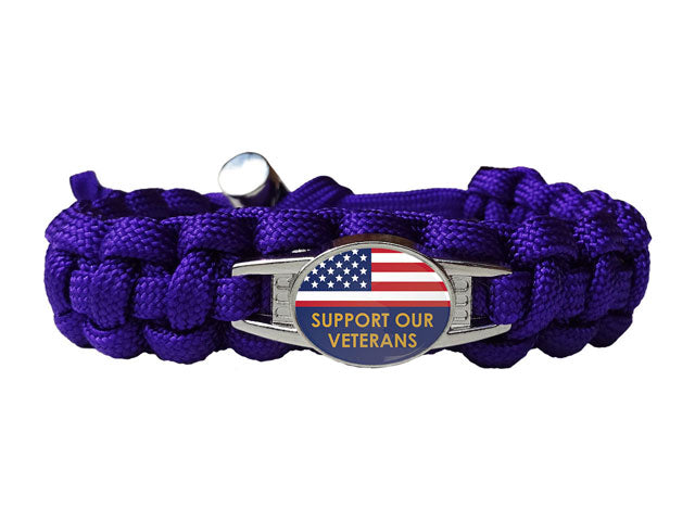 Support Our Veterans Paracord Bracelet