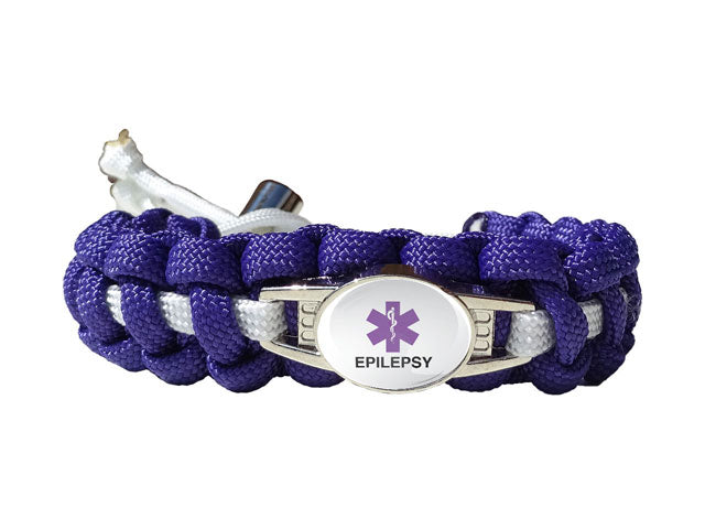 Medical ID Epilepsy Paracord Bracelet - Main Image