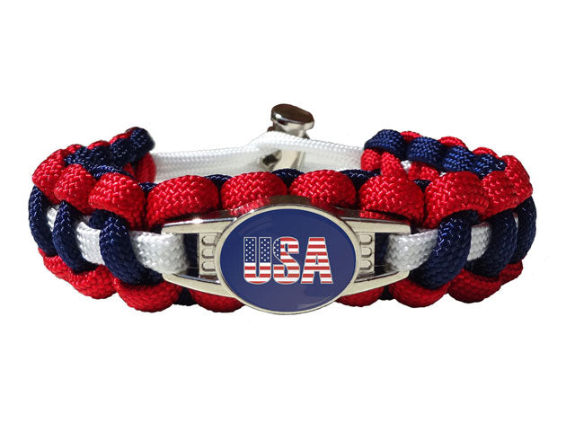 "U.S.A." Paracord Bracelet