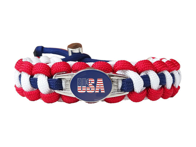 "U.S.A." Paracord Bracelet
