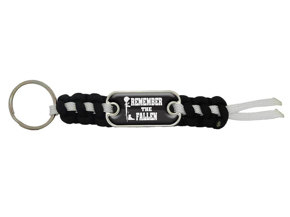 Remember the Fallen Dog Tag Mini Keychain
