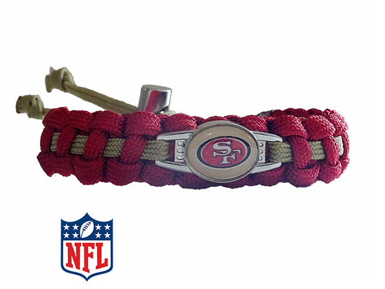 Officially Licensed NFL San Francisco 49ers Paracord Bracelet
