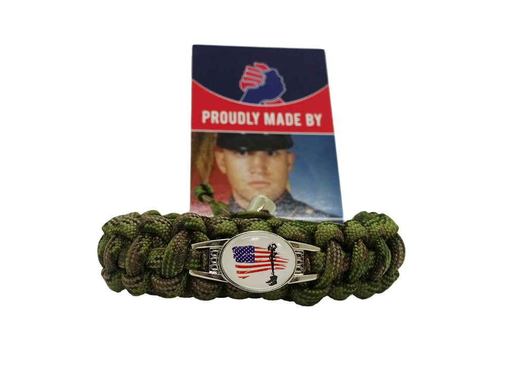 Soldiers Cross Paracord Bracelet