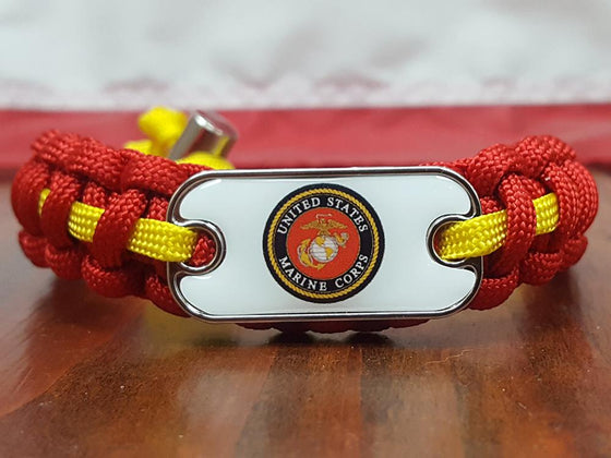 USMC Dog Tag Paracord Bracelet
