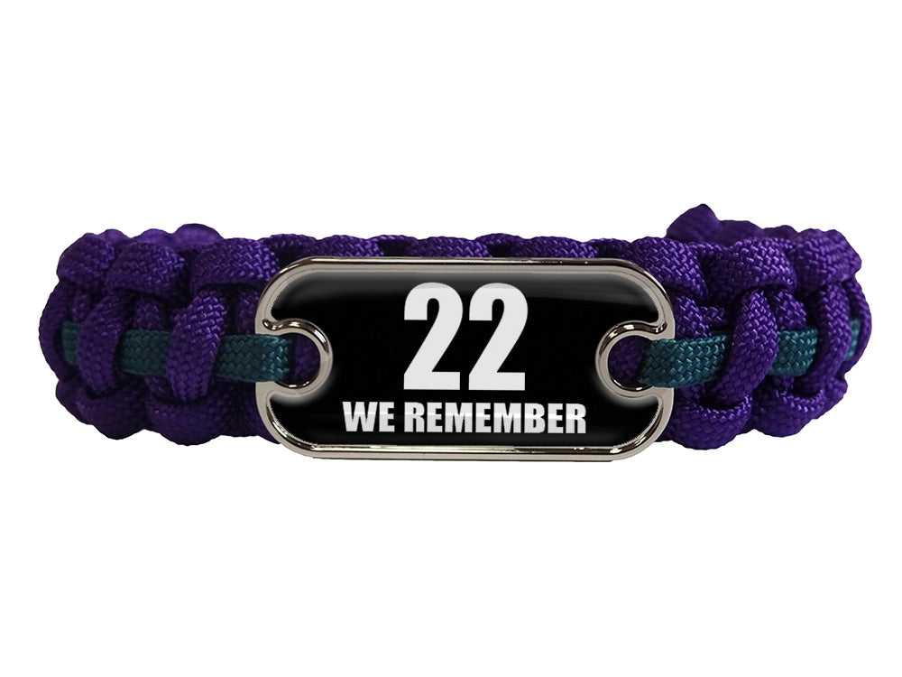 We Remember Dog Tag Paracord Bracelet
